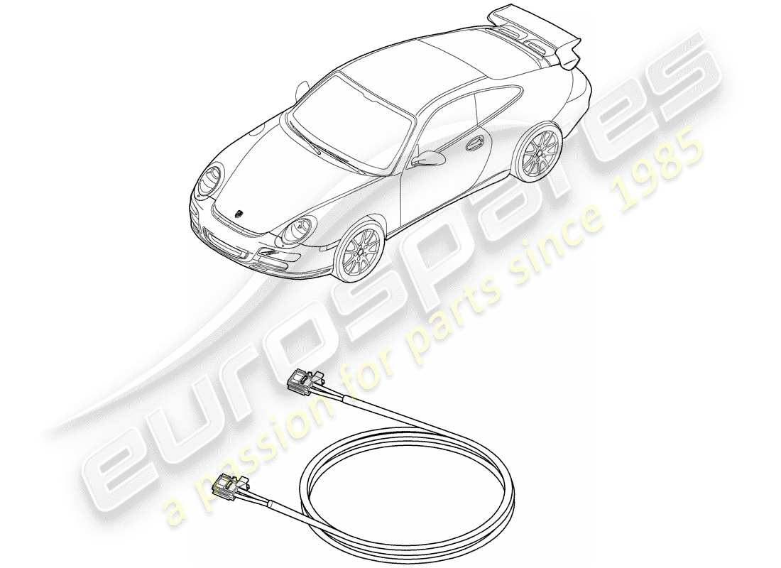 porsche 2011 (997-2 gt3) lichtleiter-ersatzteildiagramm