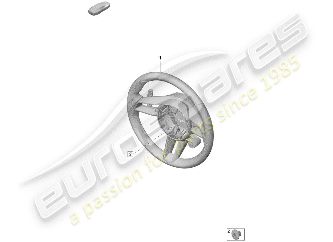 porsche 2020 (992-1) lenkrad teilediagramm