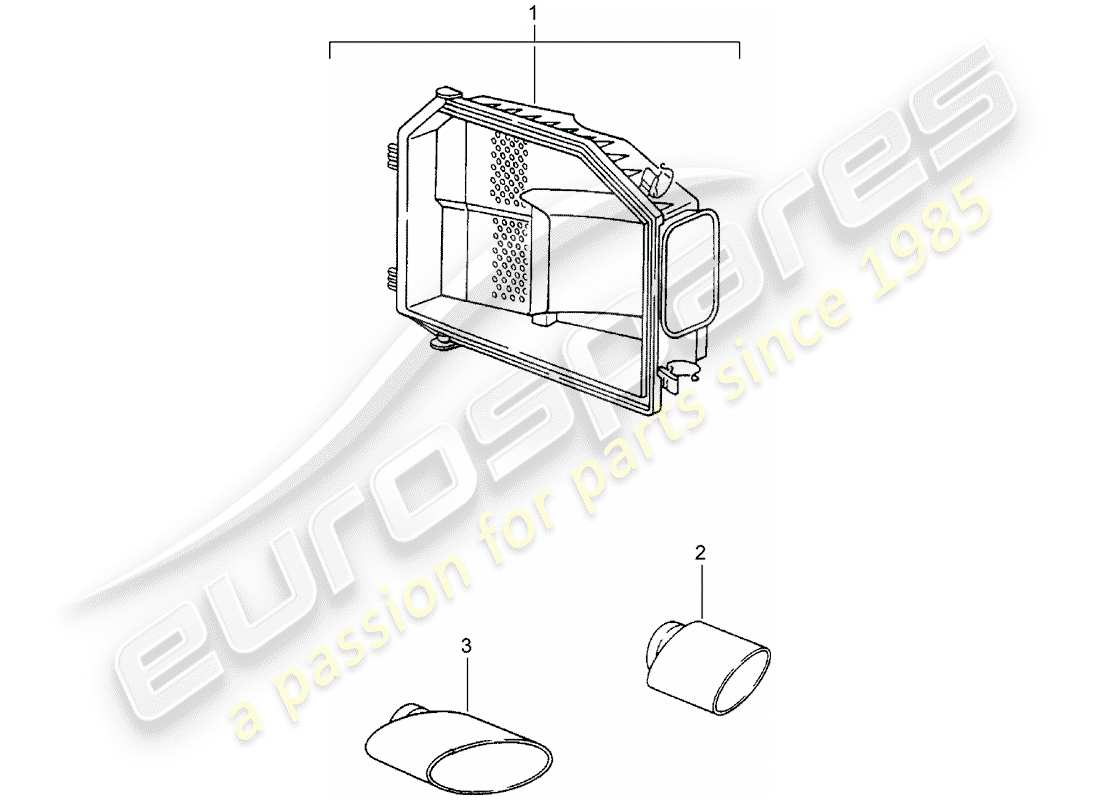 porsche 2003 (tequipment) exh.optic sound package ersatzteildiagramm