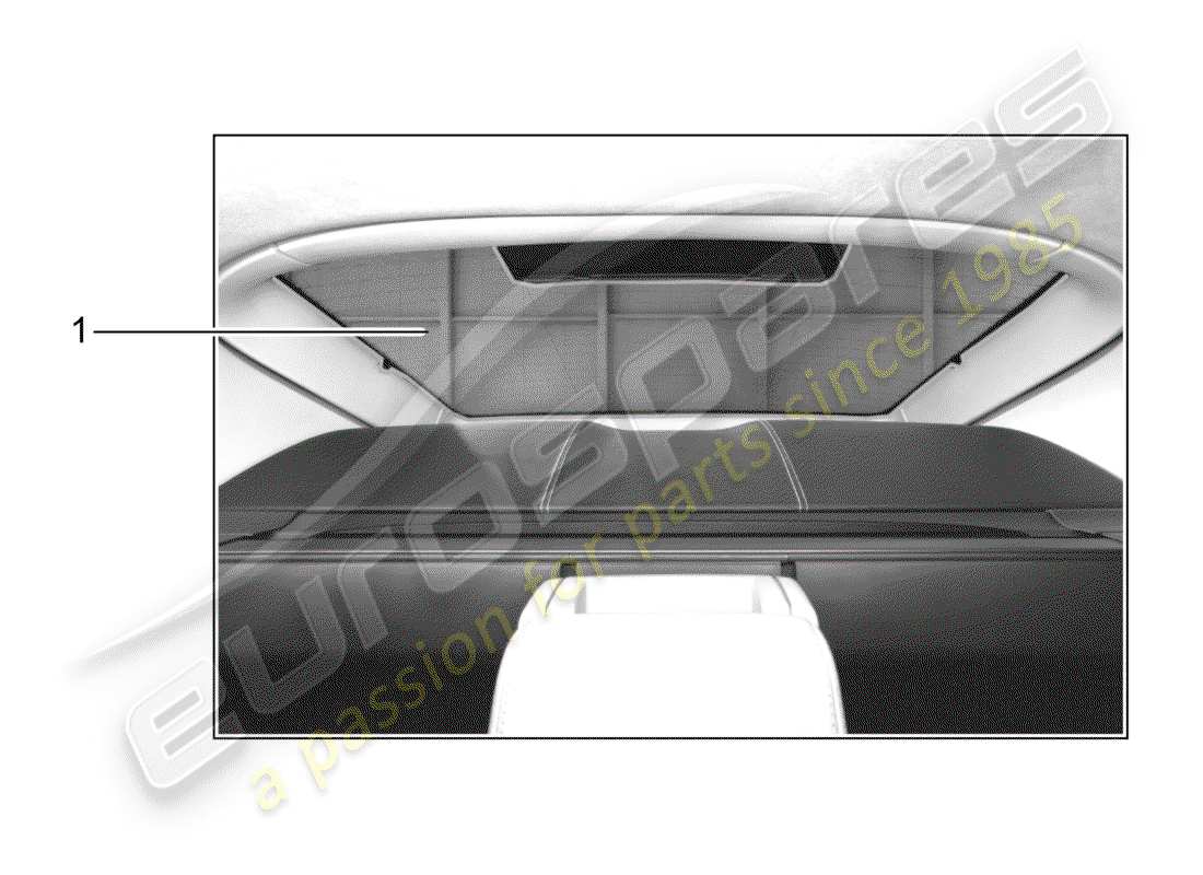 porsche 2014 (tequipment panamera) sonnenblende - ersatzteildiagramm