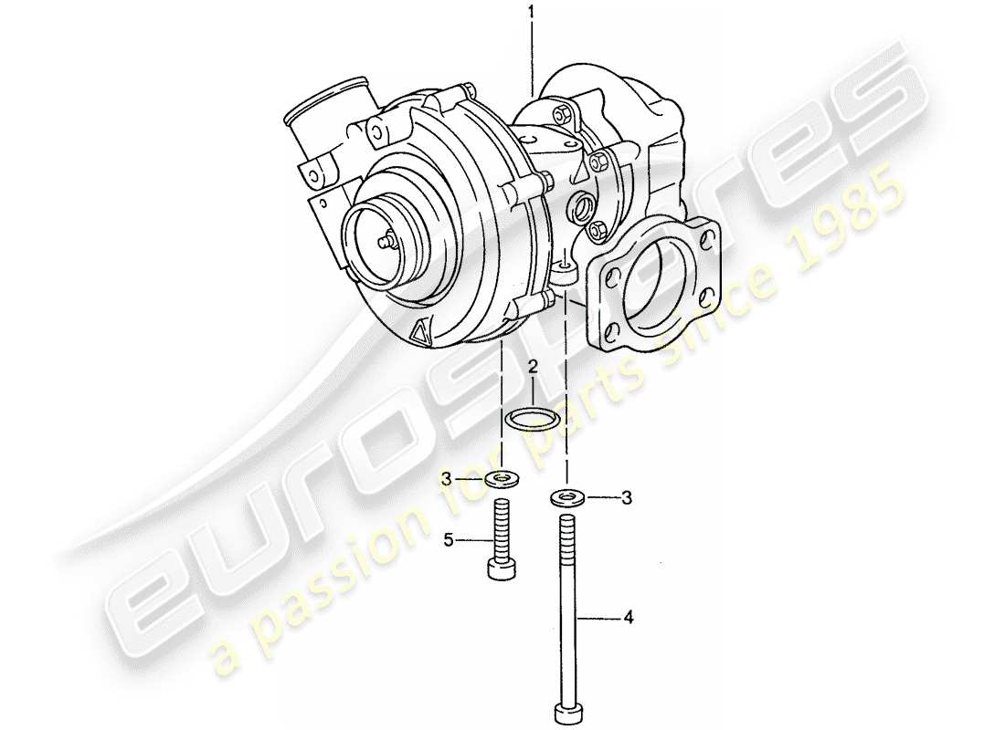 porsche 1990 (944) abgasturbolader teilediagramm