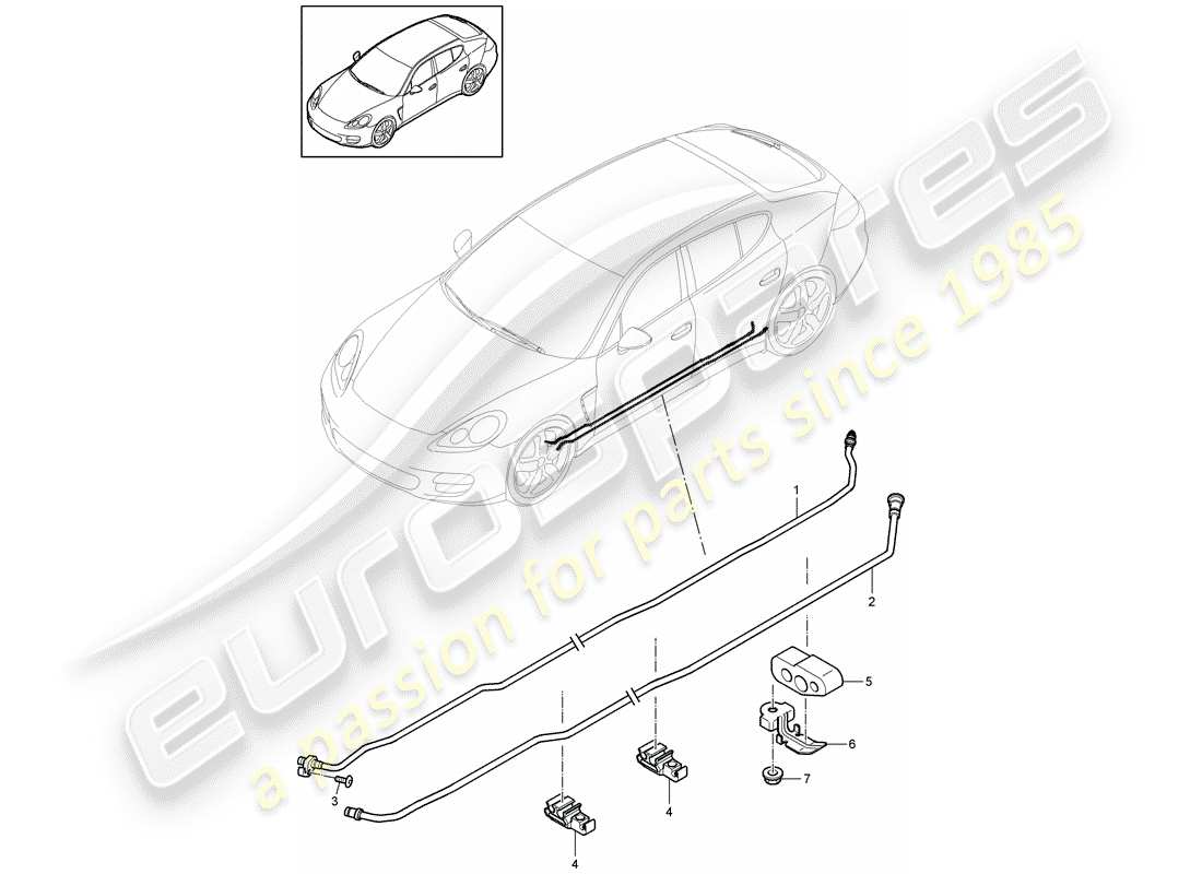 porsche 2016 (panamera 970) stabilisator - ersatzteildiagramm