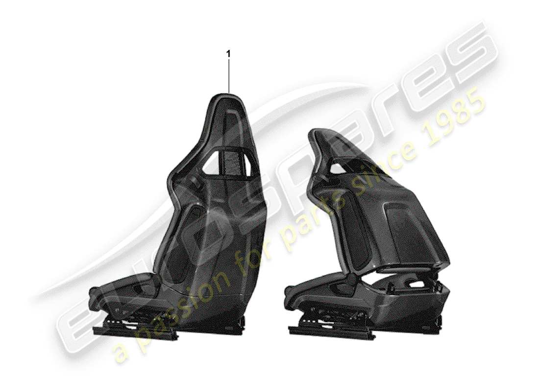 porsche 2000 (tequipment) seat-ersatzteildiagramm