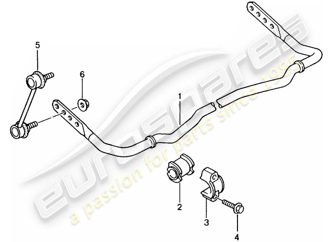porsche 2004 (996 gt3) stabilisator - ersatzteildiagramm
