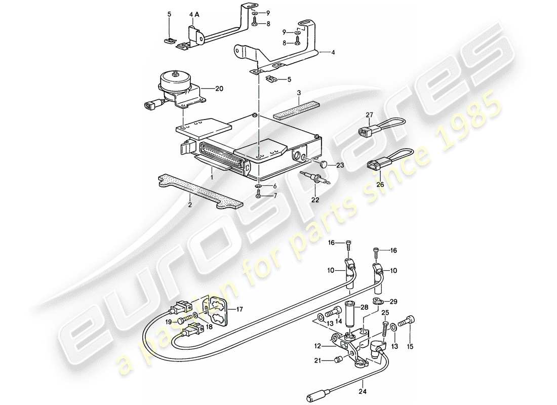 porsche 1986 (924s) motorelektrik 2 ersatzteildiagramm