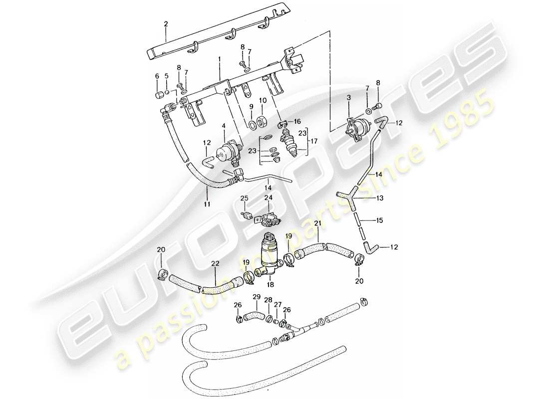 porsche 1988 (924s) l-jetronic - 2 ersatzteildiagramm
