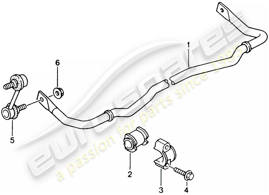 porsche 2001 (996) stabilisator - ersatzteildiagramm