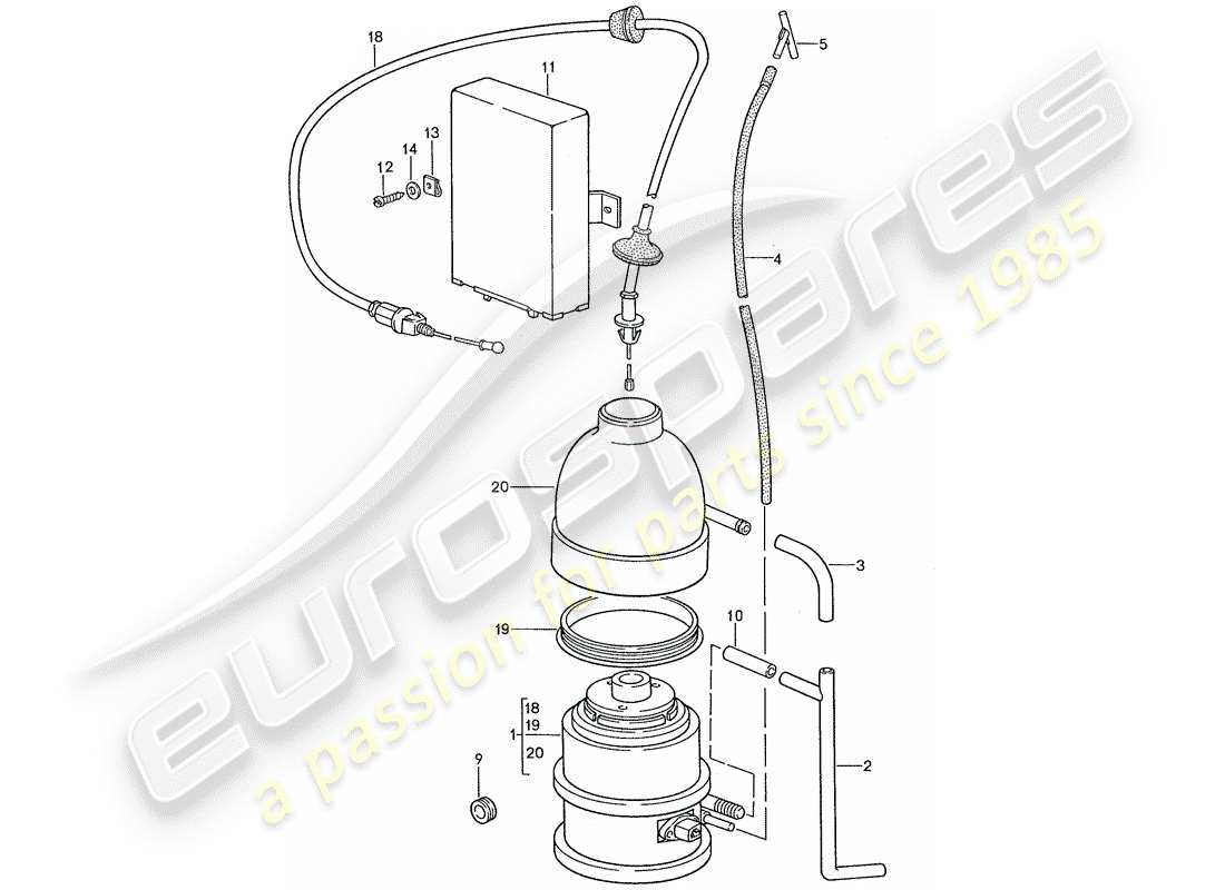 porsche 1988 (928) geschwindigkeitsregelsystem - d - mj 1987>> - mj 1987 ersatzteildiagramm