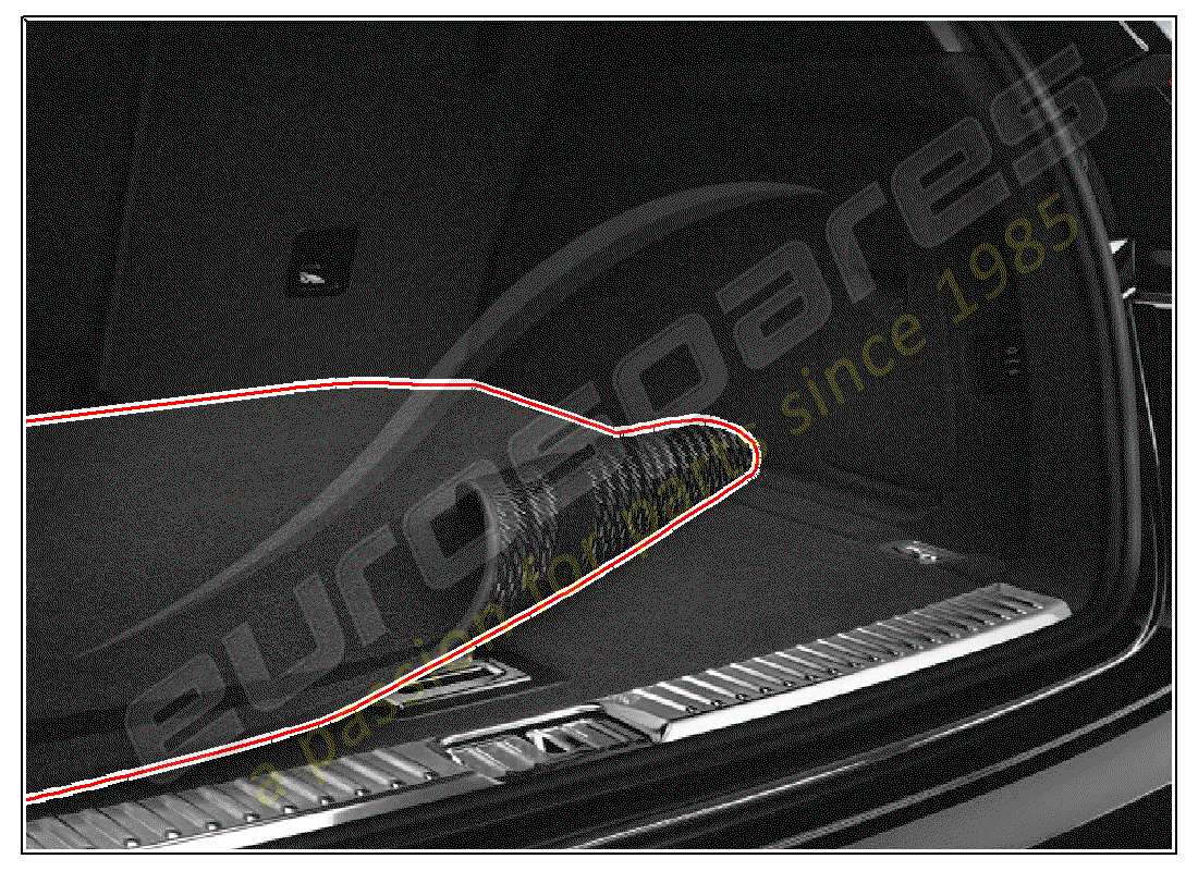 porsche 2006 (tequipment cayenne) gepäckraummatte ersatzteildiagramm