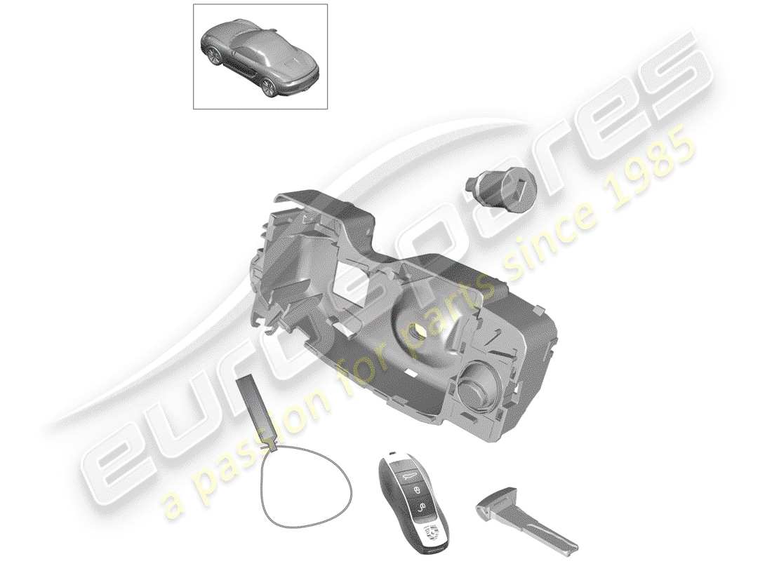 porsche 2013 (981 boxster) reparatursatz ersatzteildiagramm