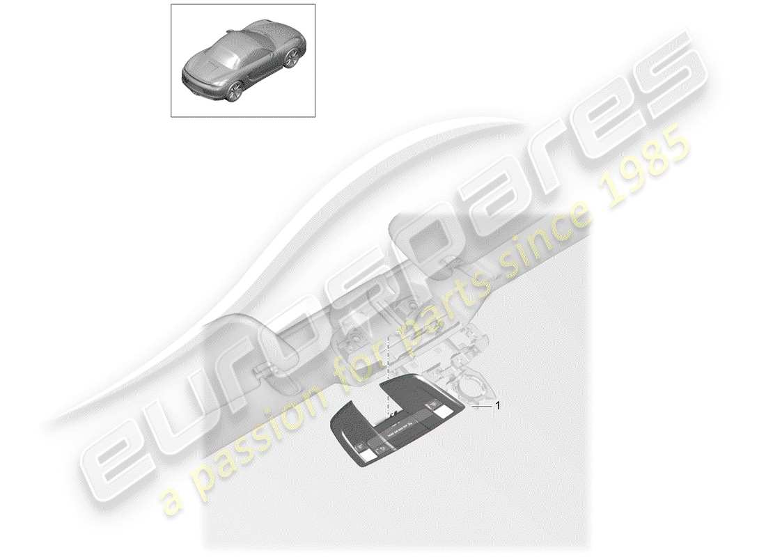 porsche 2014 (981 boxster) bracket-ersatzteildiagramm