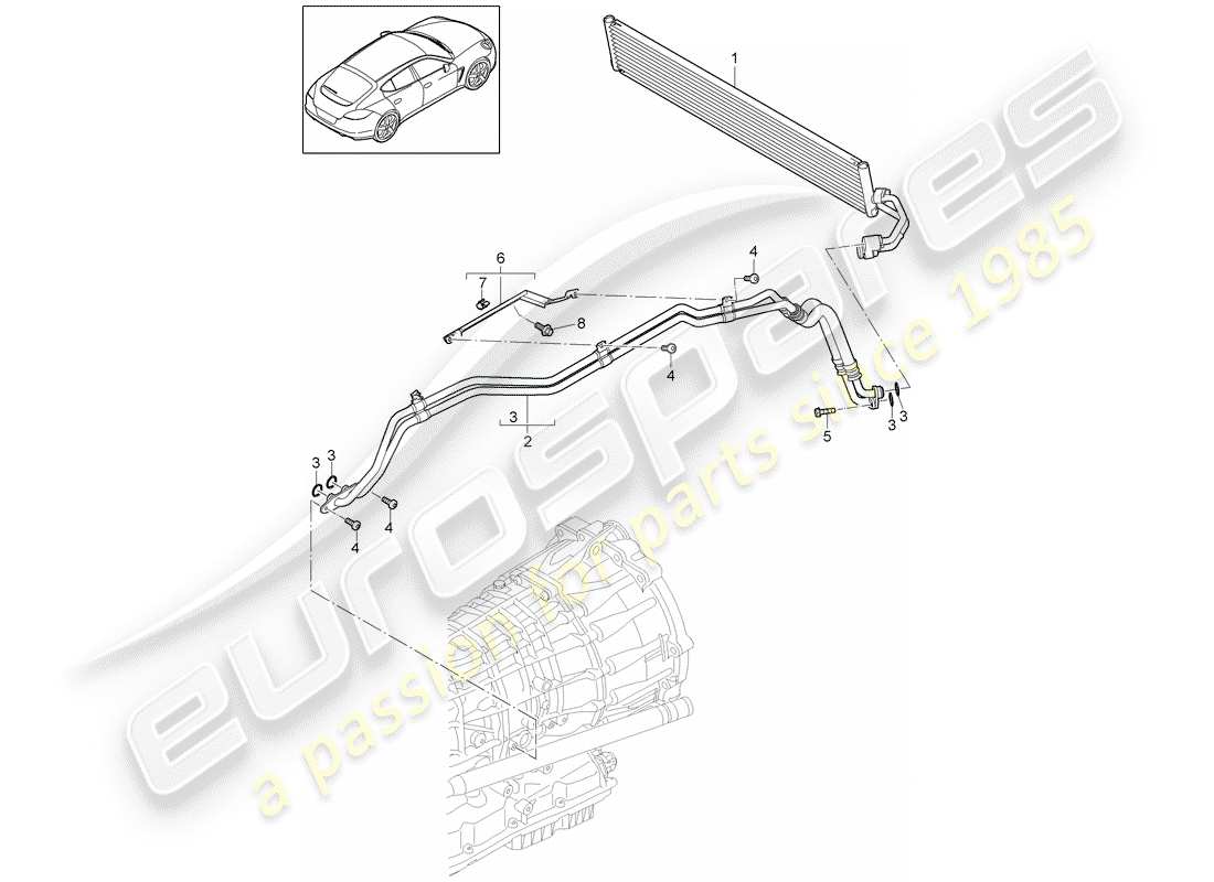 porsche 2015 (panamera 970) - pdk - teilediagramm
