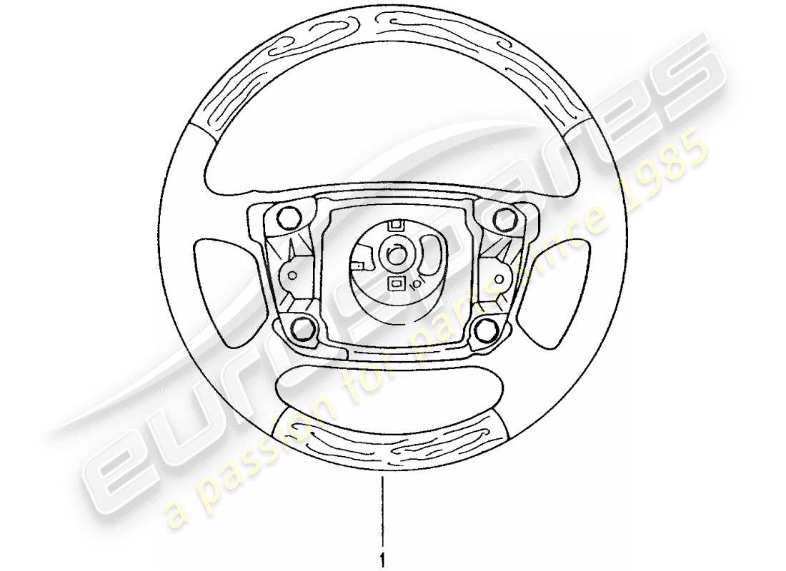 porsche 2005 (tequipment) airbag-lenkrad ersatzteildiagramm