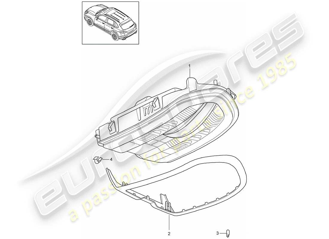 porsche 2015 (cayenne e2 92a) bracket-ersatzteildiagramm
