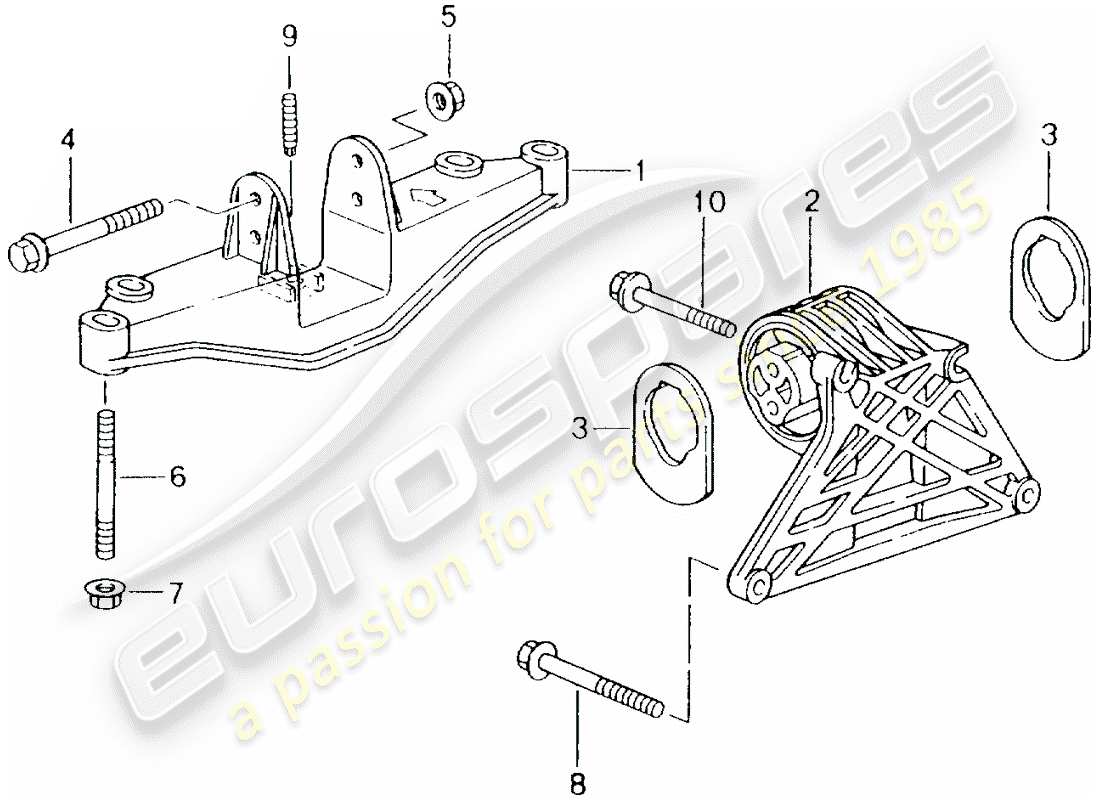 porsche 1998 (986 boxster) motorhebezug ersatzteildiagramm