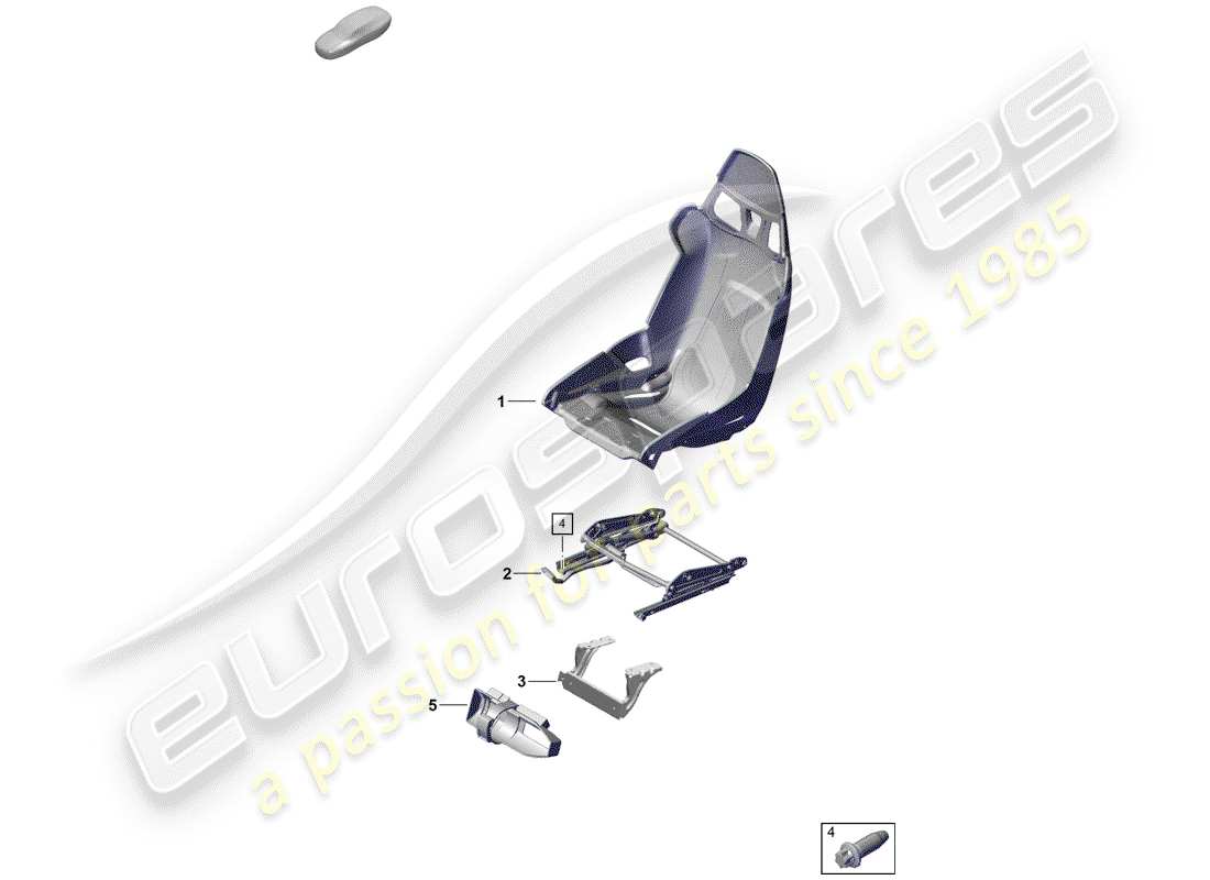 porsche 2019 (718 boxster spyder) seat-ersatzteildiagramm