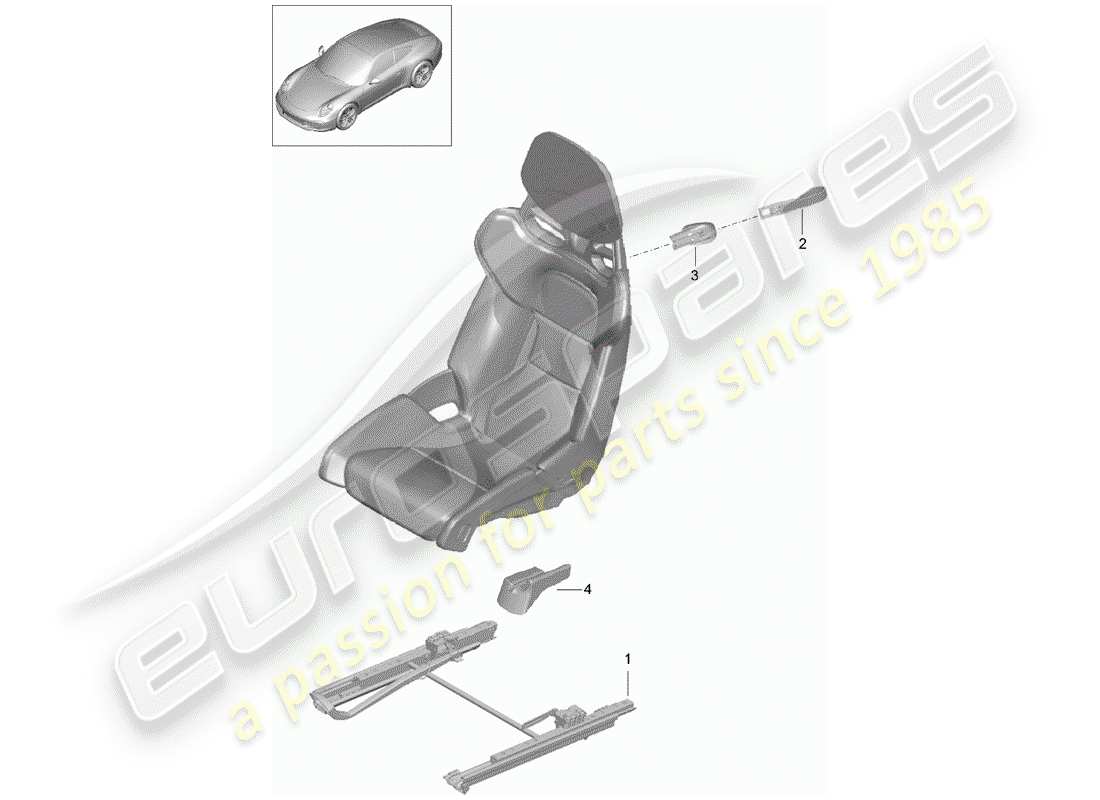 porsche 2016 (981 boxster) seat-ersatzteildiagramm