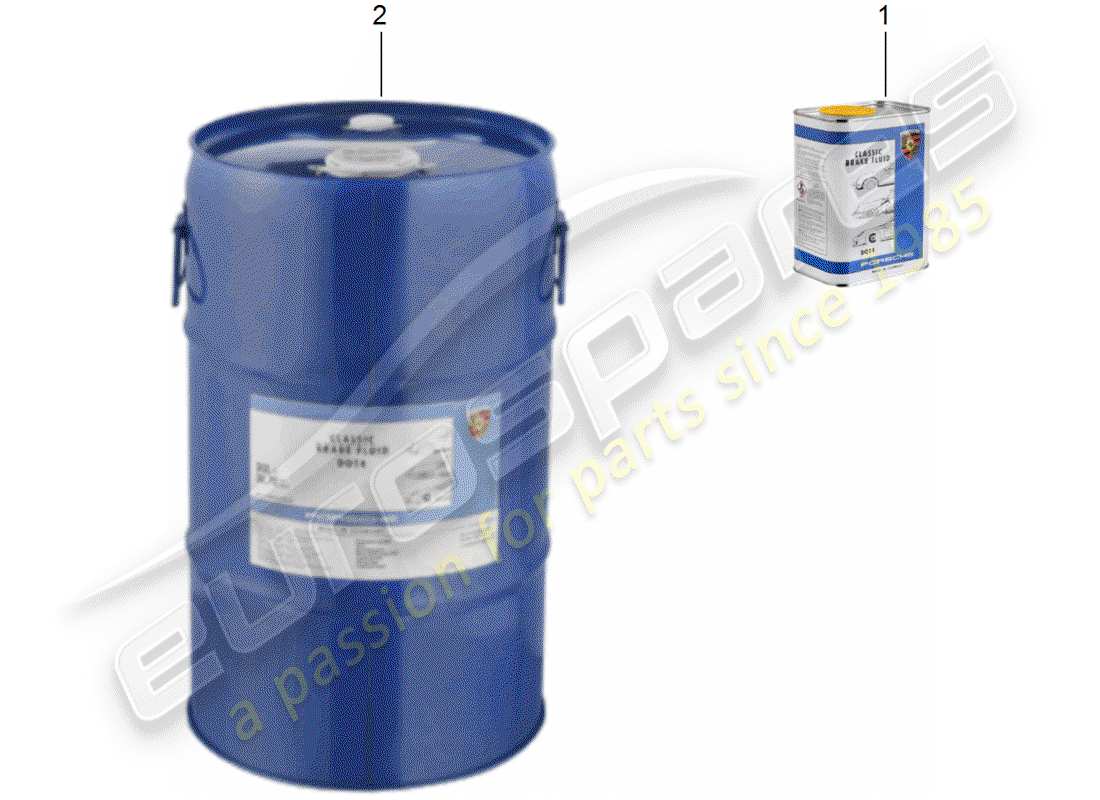 porsche 2002 (986 boxster) brake fluid - porsche classic teilediagramm