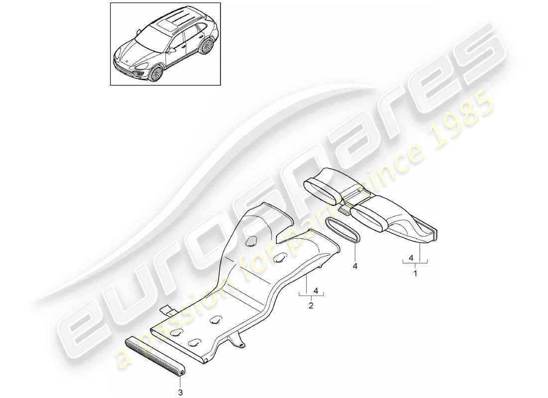 porsche 2017 (cayenne e2 92a) hybrid teilediagramm