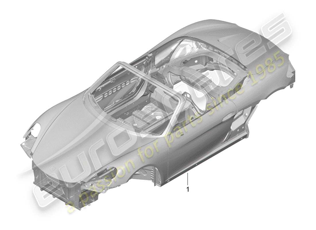 porsche 2016 (981 boxster) karosserie - teilediagramm