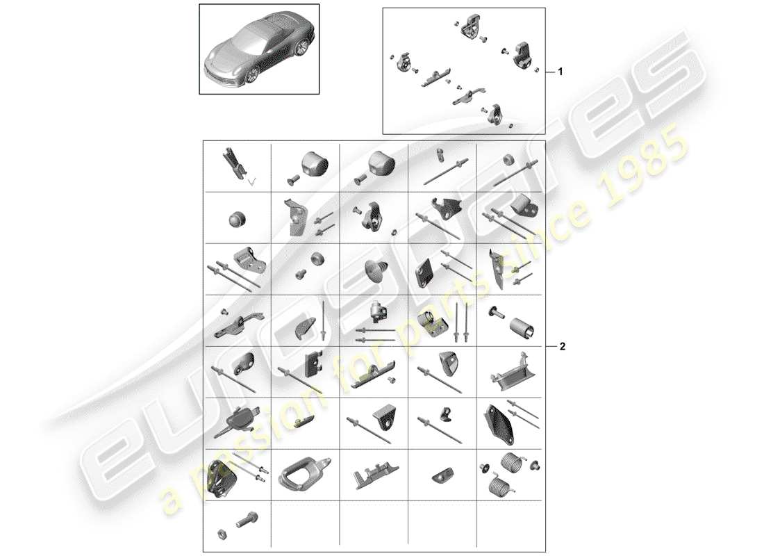 porsche 2014 (991-1 r/gt3/rs) sonstiges teilediagramm