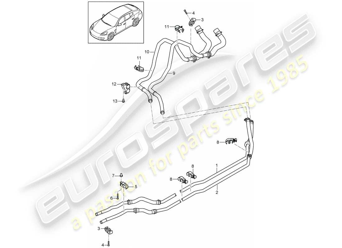 porsche 2013 (panamera 970) hybrid-teilediagramm