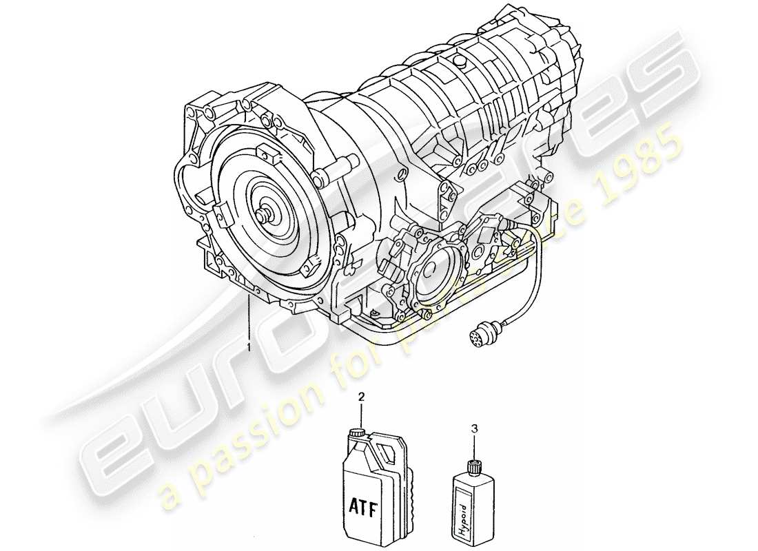 porsche 2002 (986 boxster) tiptronic teilediagramm
