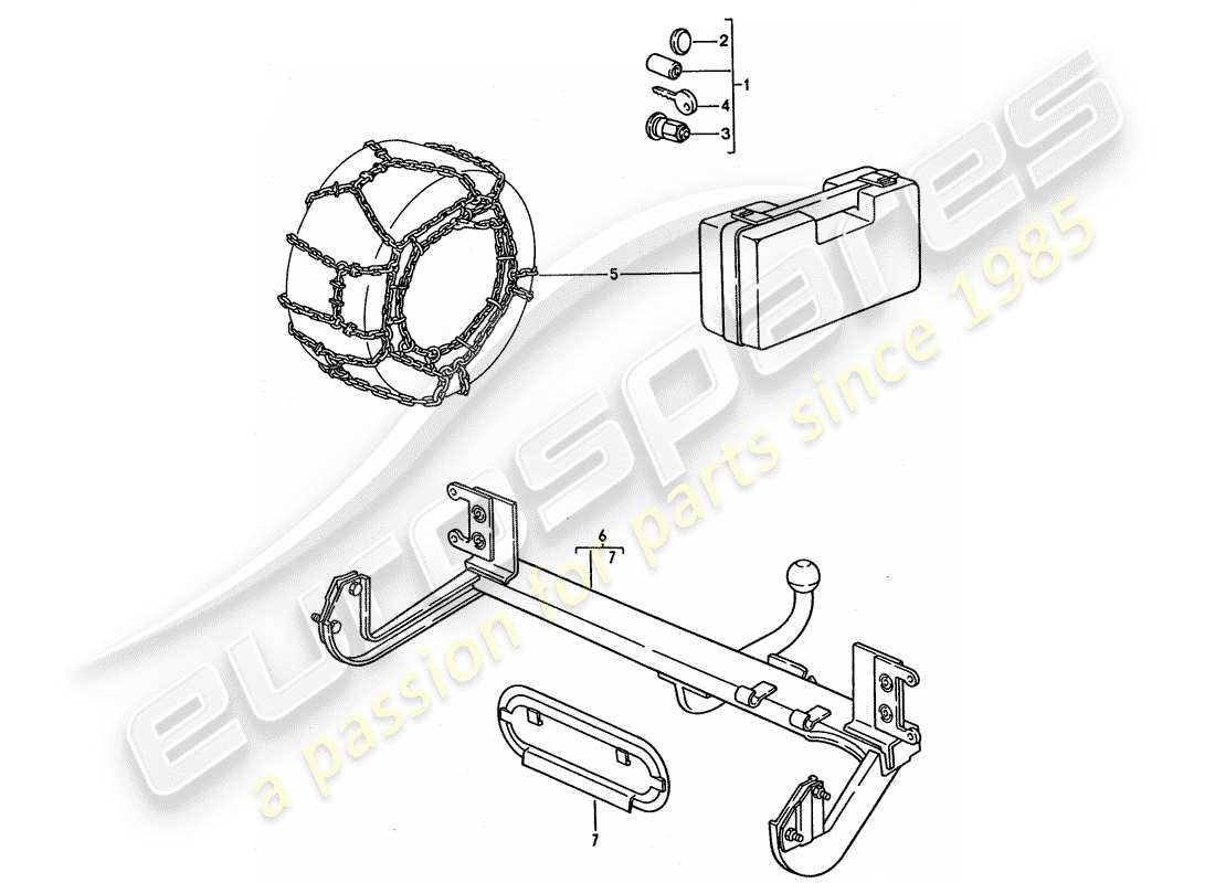 porsche 1994 (968) zubehör teilediagramm