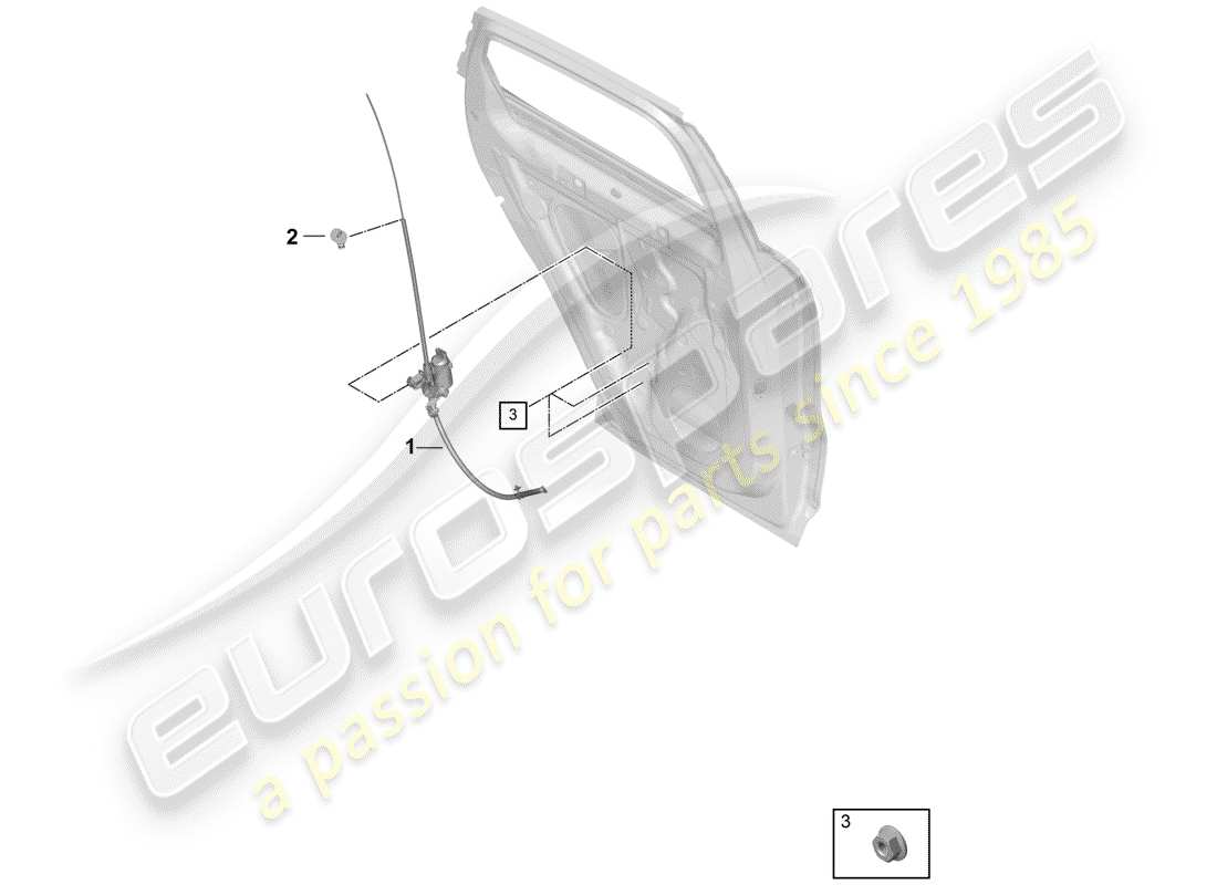 porsche 2020 (cayenne e3 9ya/9yb) blind-ersatzteildiagramm