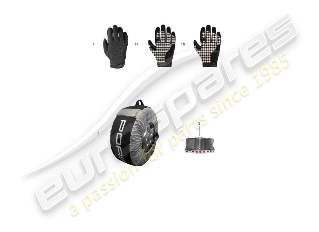 porsche 1998 (986 boxster) handschuh teilediagramm
