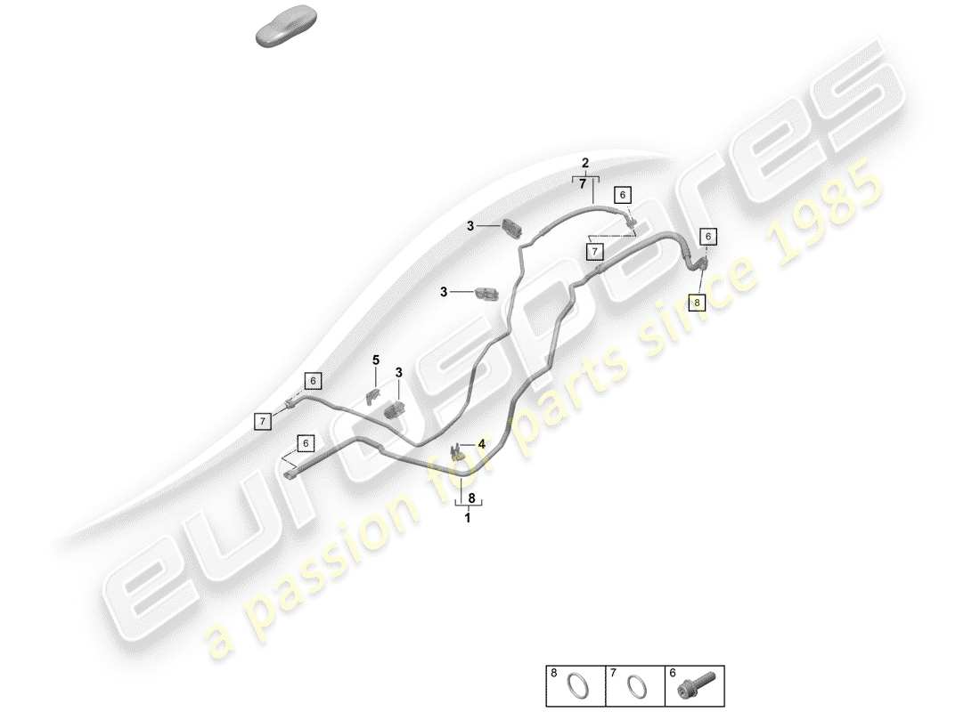 porsche 2019 (718 boxster spyder) klimaanlage teilediagramm