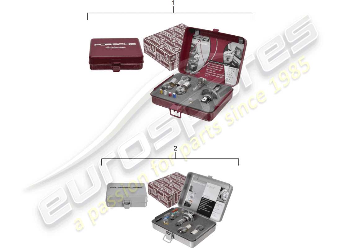 porsche 2005 (cayenne e1 9pa) lampenersatzbox porsche klassisches teilediagramm