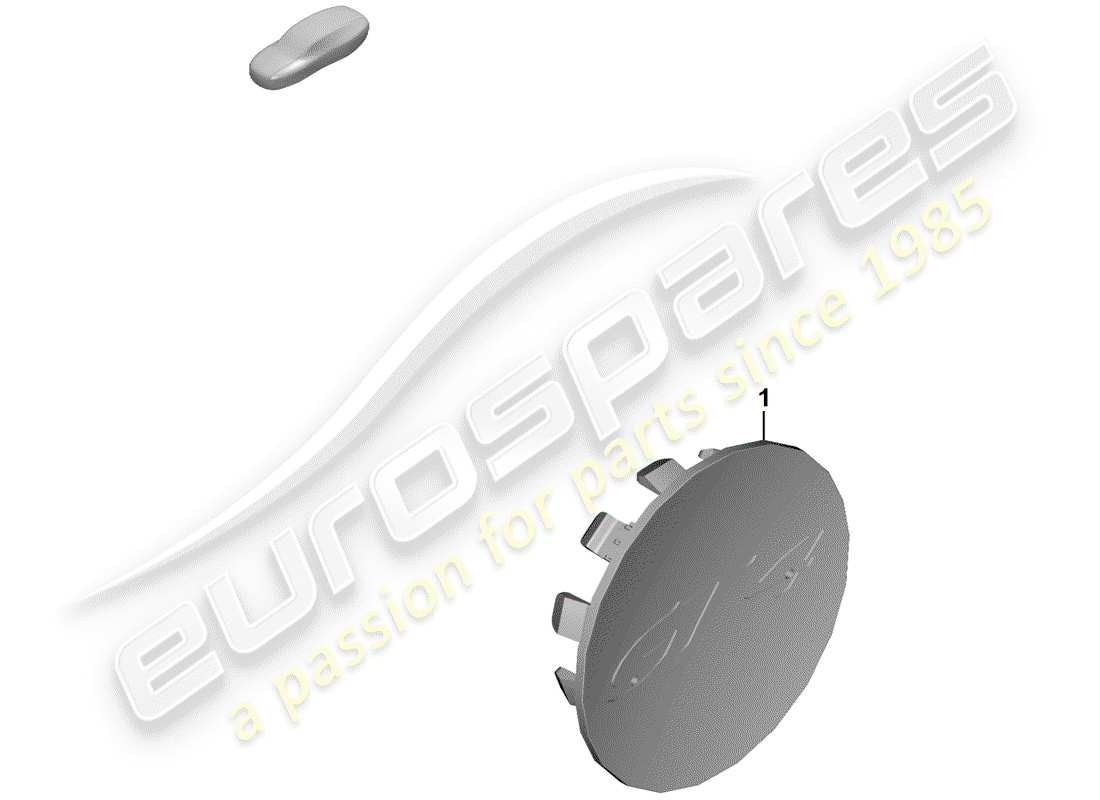 porsche 2019 (718 boxster spyder) radkappe ersatzteildiagramm