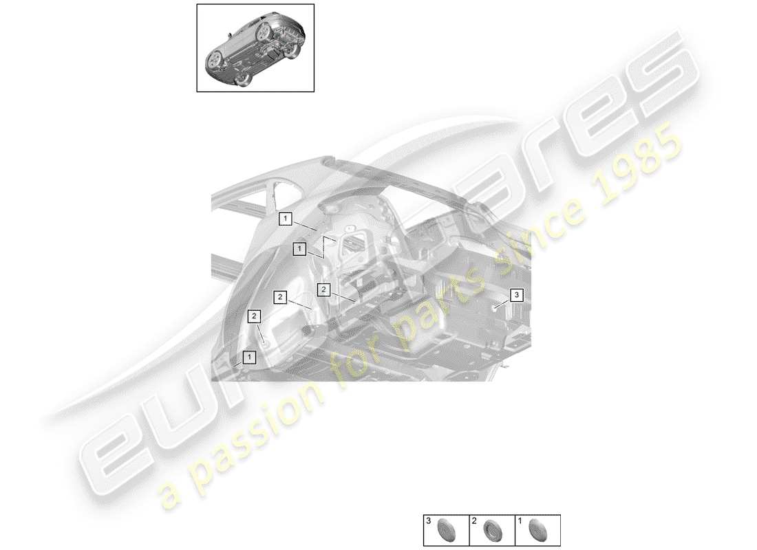 porsche 2019 (macan) plug-teilediagramm