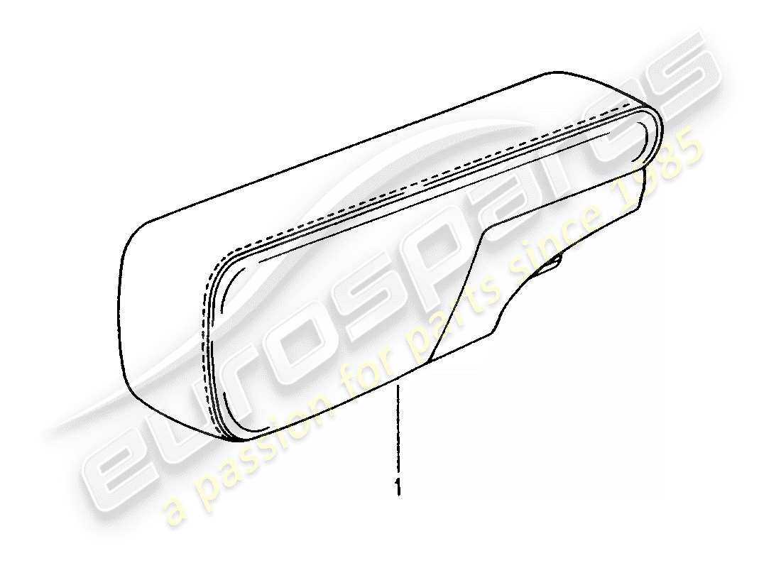 porsche 1985 (tequipment) armlehne - ersatzteildiagramm