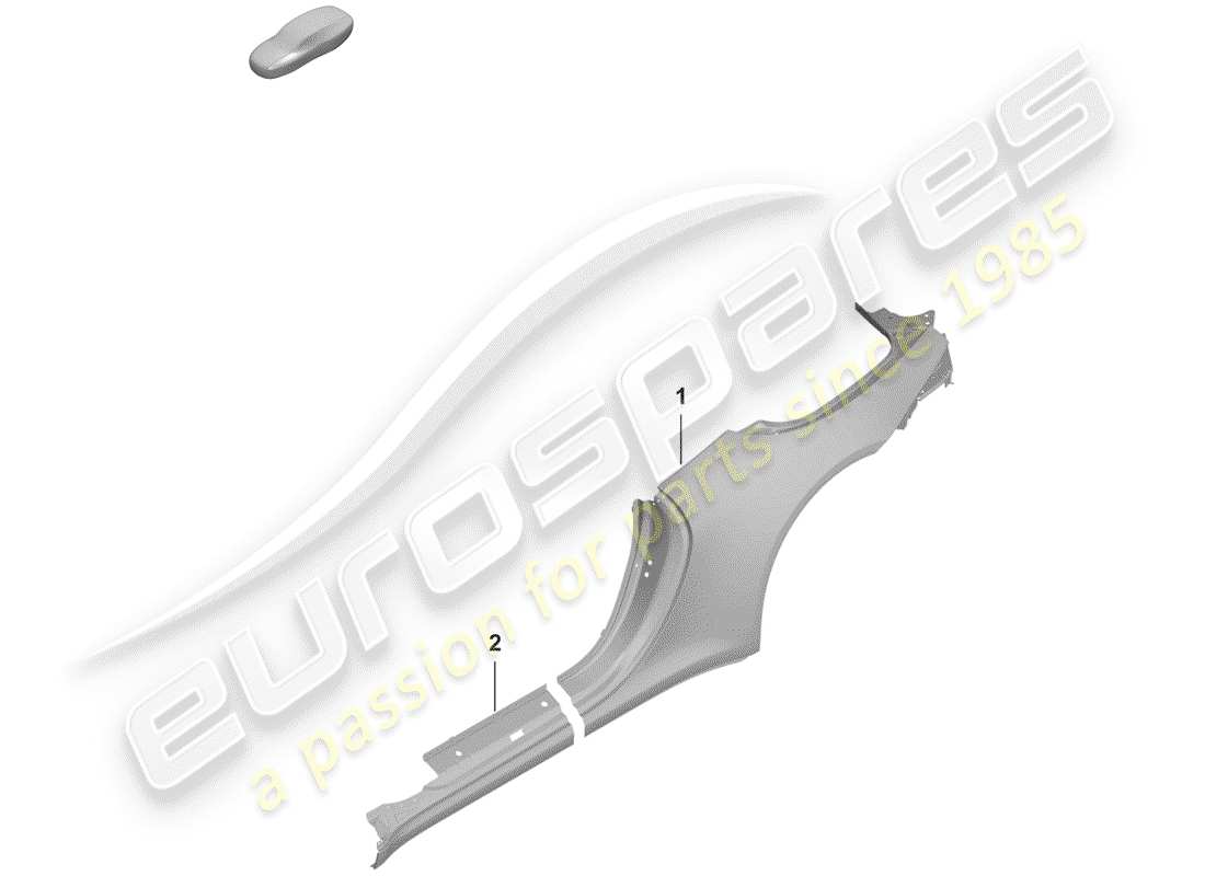 porsche 2020 (992-1) seitenwand teilediagramm