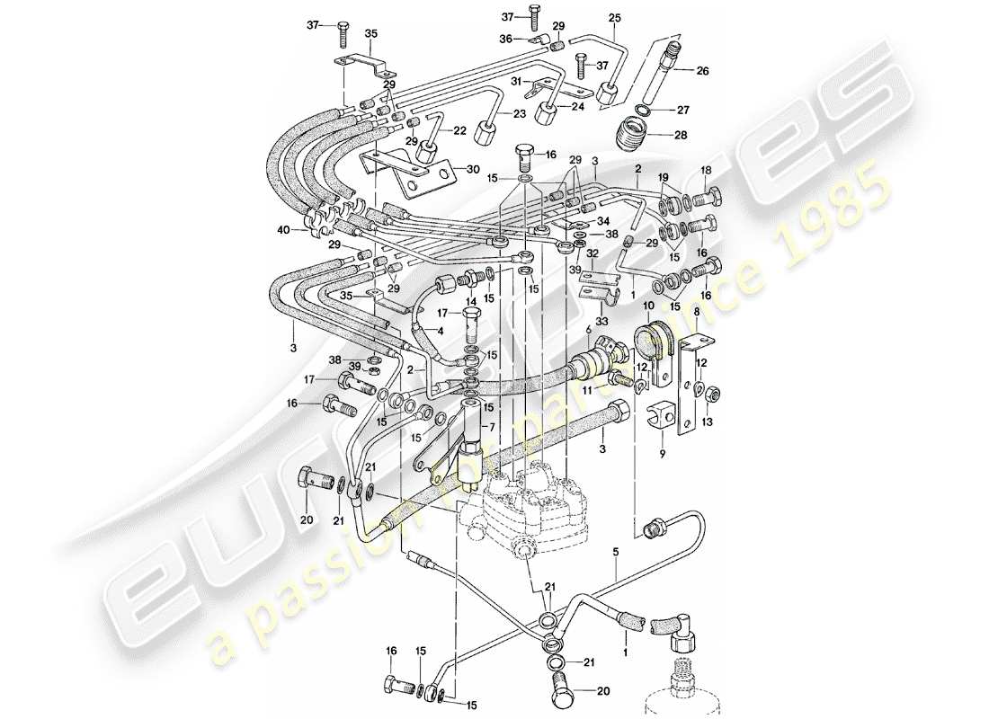 porsche 1981 (924) k-jetronic - 2 ersatzteildiagramm