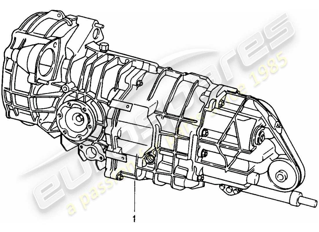 porsche 2011 (refurbished and exchange catalogue) schaltgetriebe ersatzteildiagramm