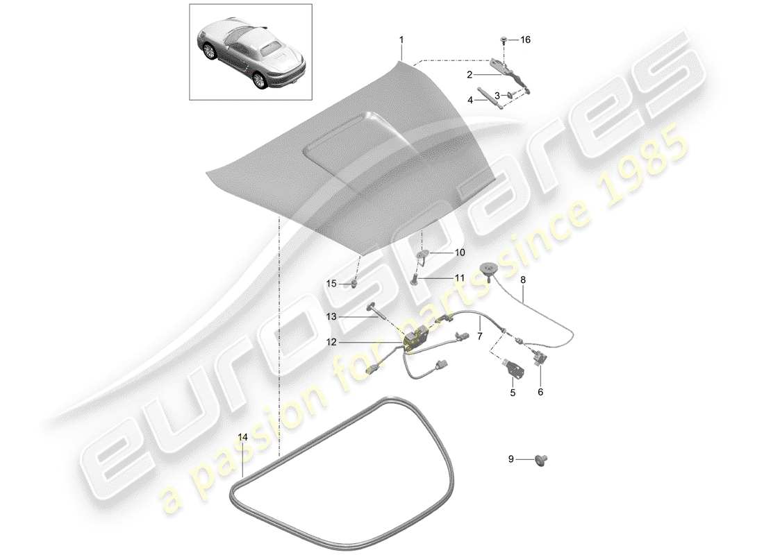 porsche 2017 (718 boxster) cover-ersatzteildiagramm