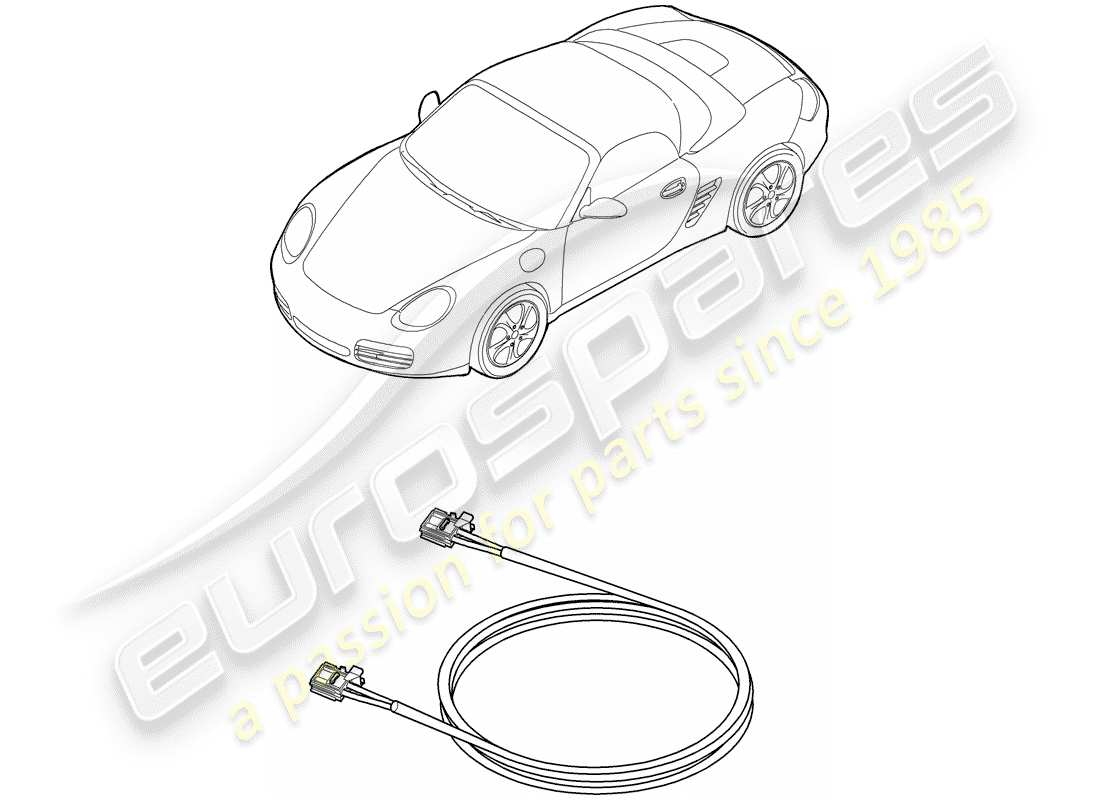 porsche 2007 (987 boxster) lichtleiter-ersatzteildiagramm
