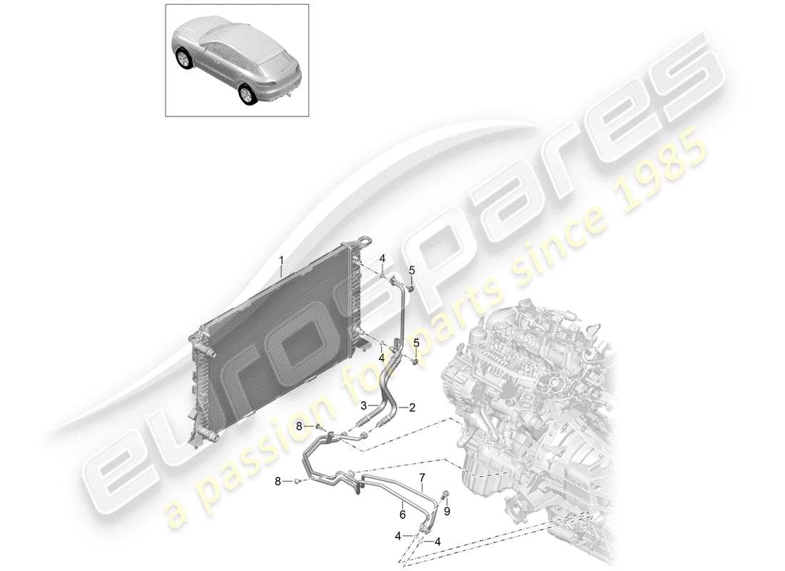 porsche 2017 (macan) - pdk - teilediagramm