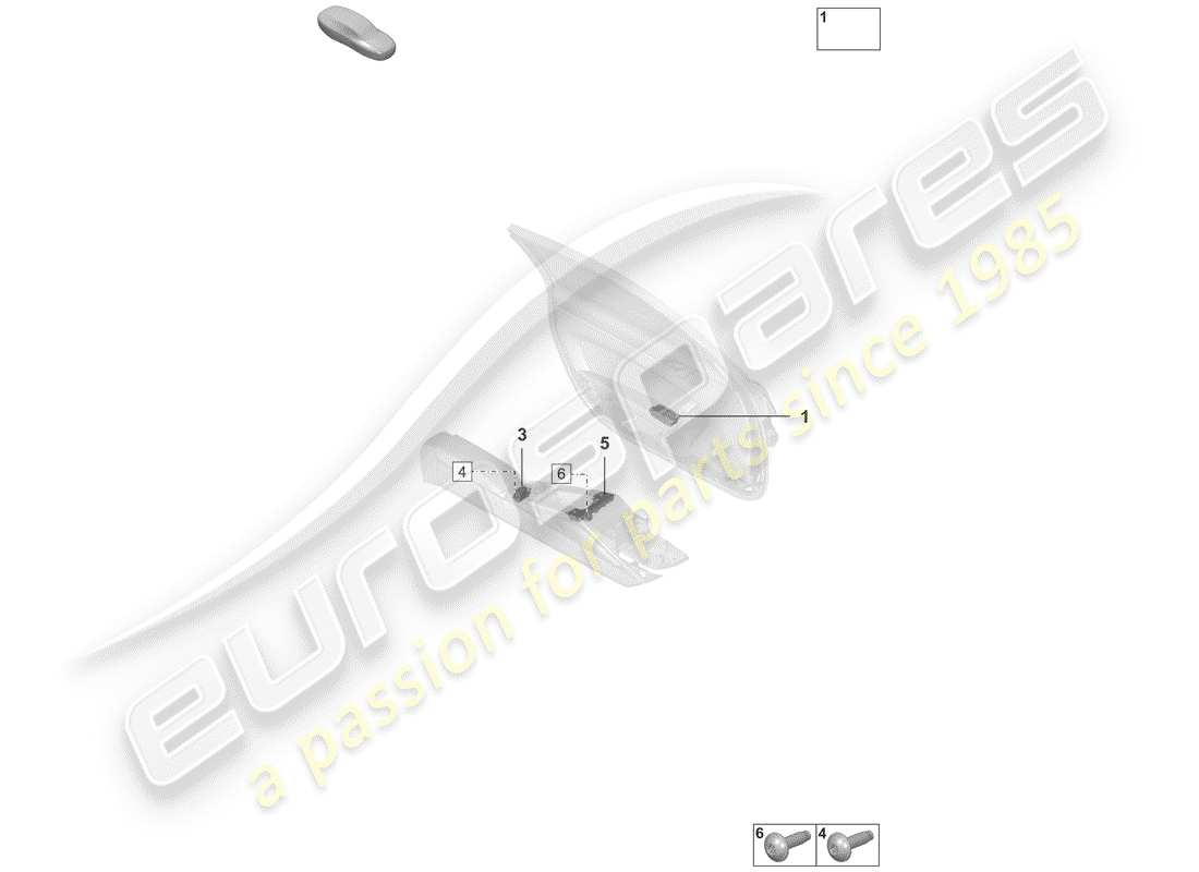 porsche 2019 (992-1) switch-ersatzteildiagramm
