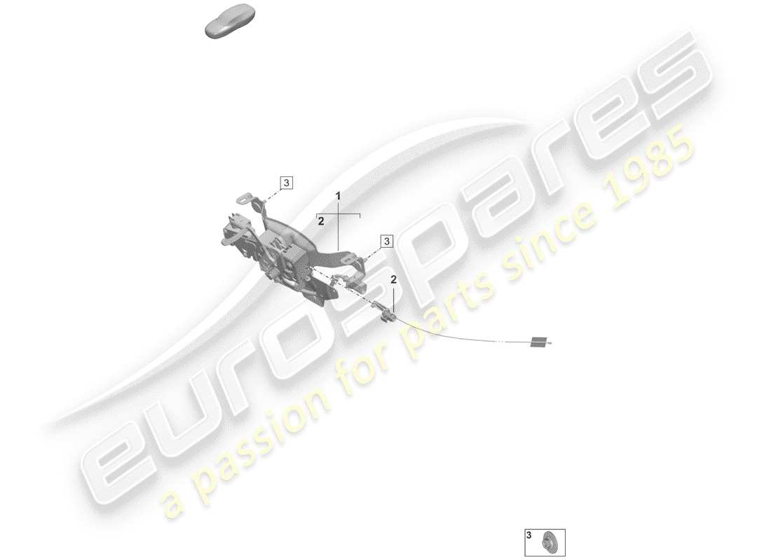 porsche 2020 (992-1) lock-teilediagramm