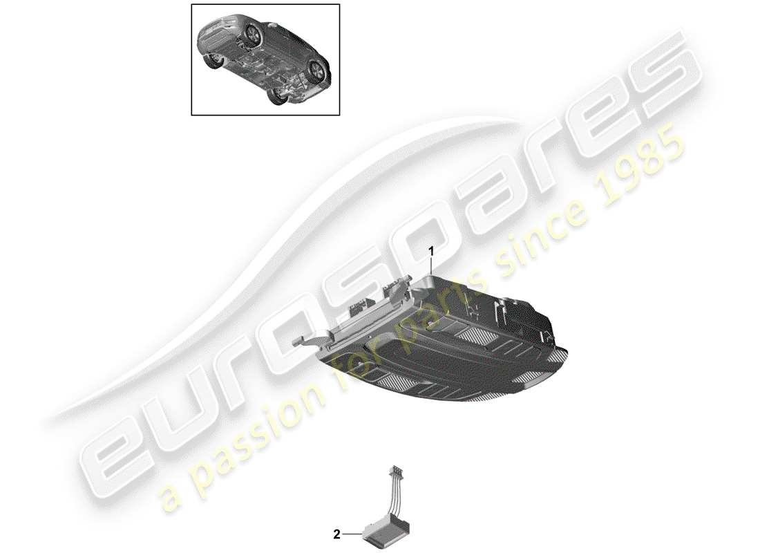 porsche 2019 (cayenne e3 9ya/9yb) bracket-ersatzteildiagramm