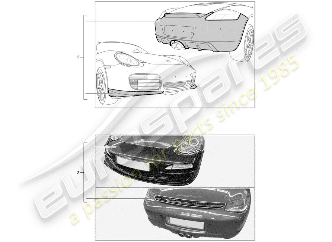 porsche 2004 (tequipment) aerokit-ersatzteildiagramm