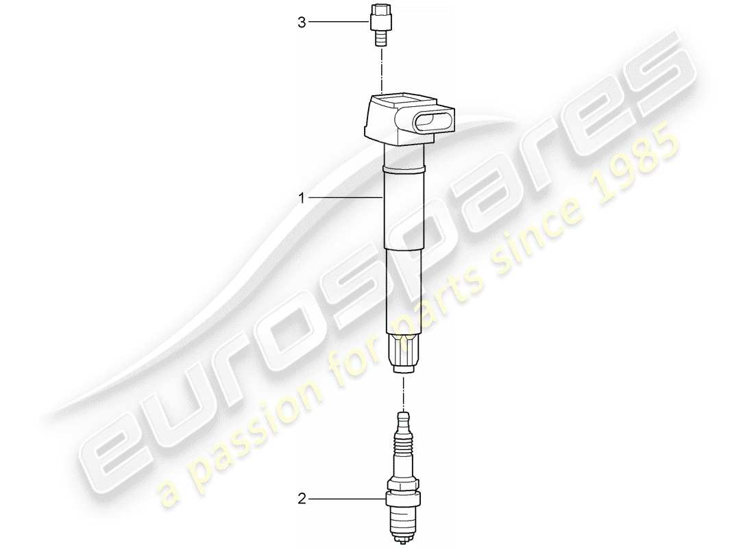porsche 2013 (997-2 turbo / gt2 rs) zündsystem teilediagramm
