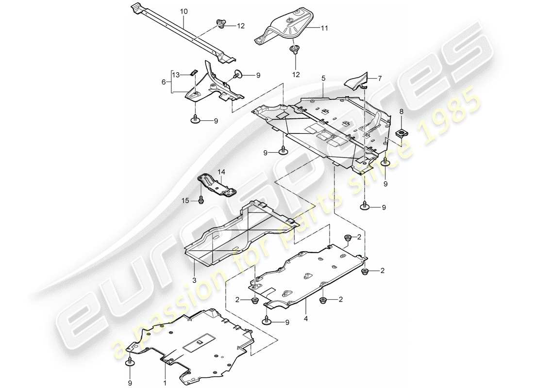 porsche 2011 (997-2) trims-teilediagramm
