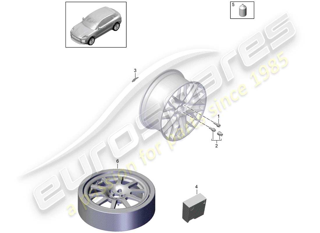 porsche 2019 (macan) einzelteile teilediagramm