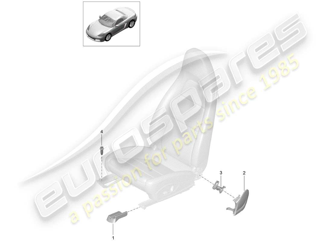 porsche 2018 (718 boxster) seat-ersatzteildiagramm