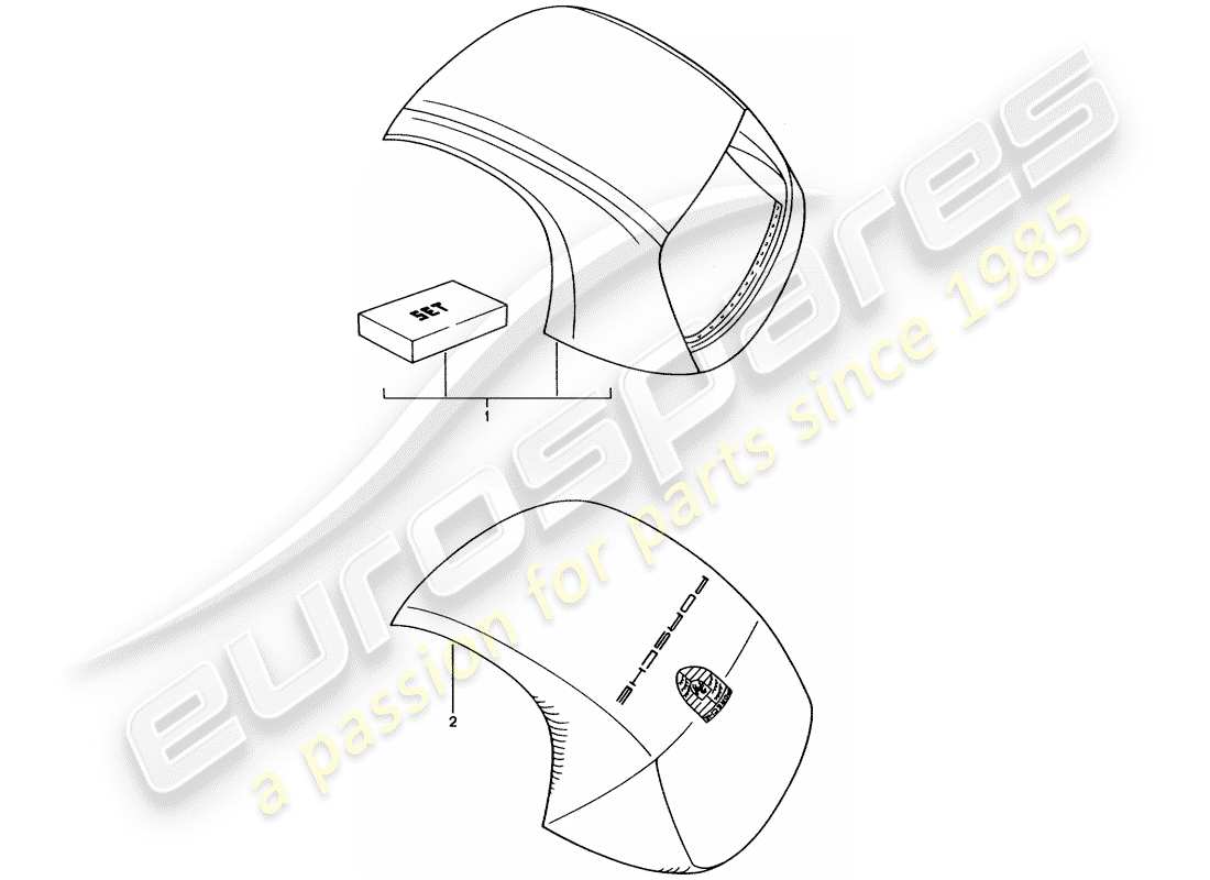 porsche 2009 (tequipment) hardtop-ersatzteildiagramm